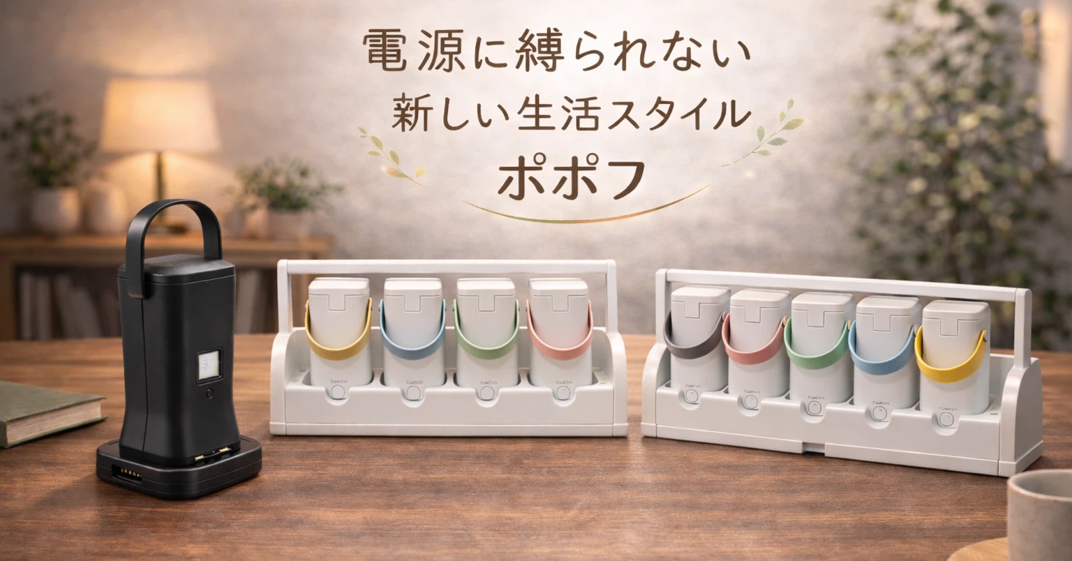電源に縛られない新しい生活スタイルへ — ポポフシリーズが目指すもの —